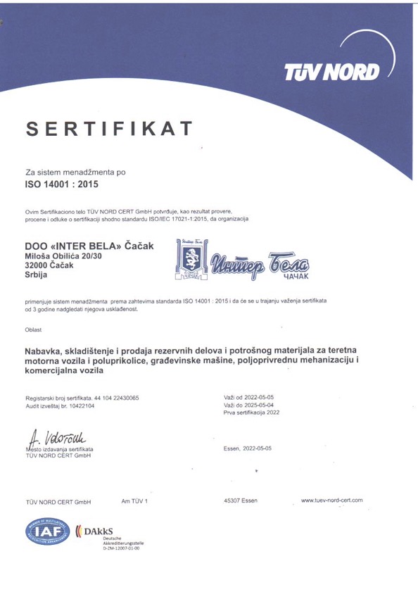 ISO 14001 srpski