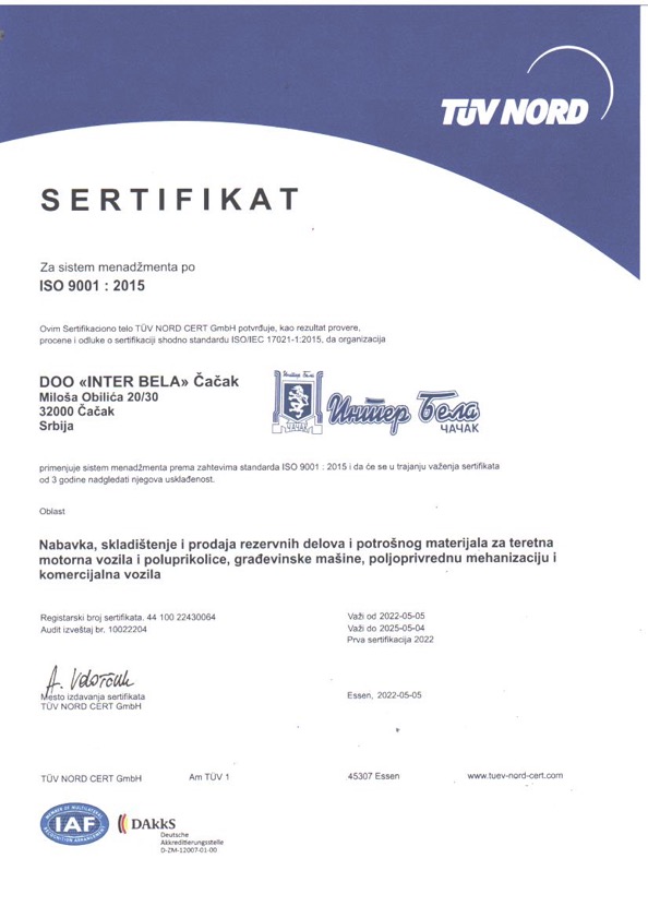 ISO 9001 srpski